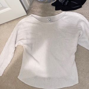 Aéropostale Quarter Sleeve White Sweater